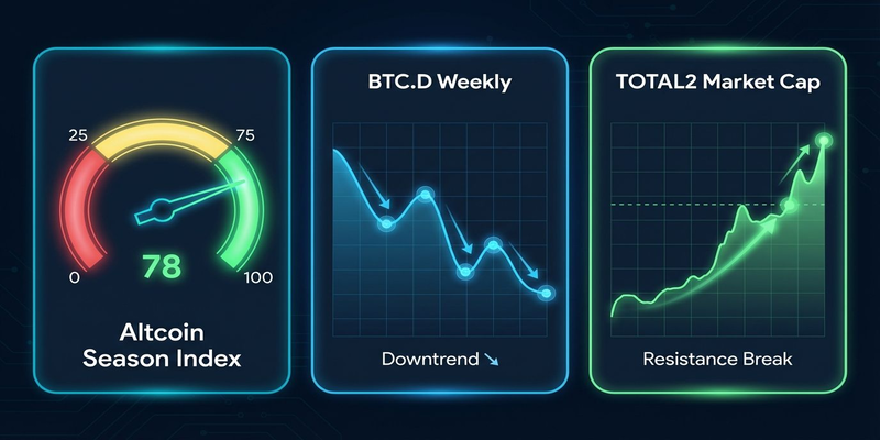 Tracking these altcoin season indicator charts alongside real-time volume metrics